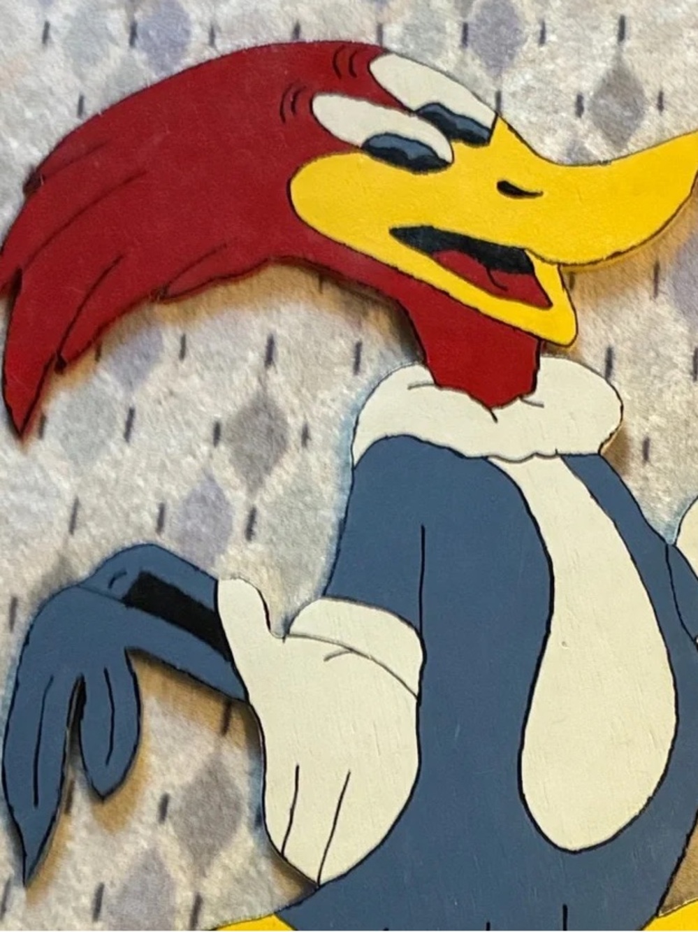 Woodpecker Bird Wall Decor - Red, Yellow & Blue